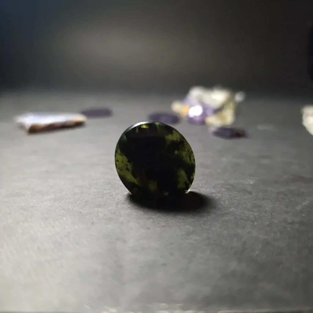 Jade gemstone,