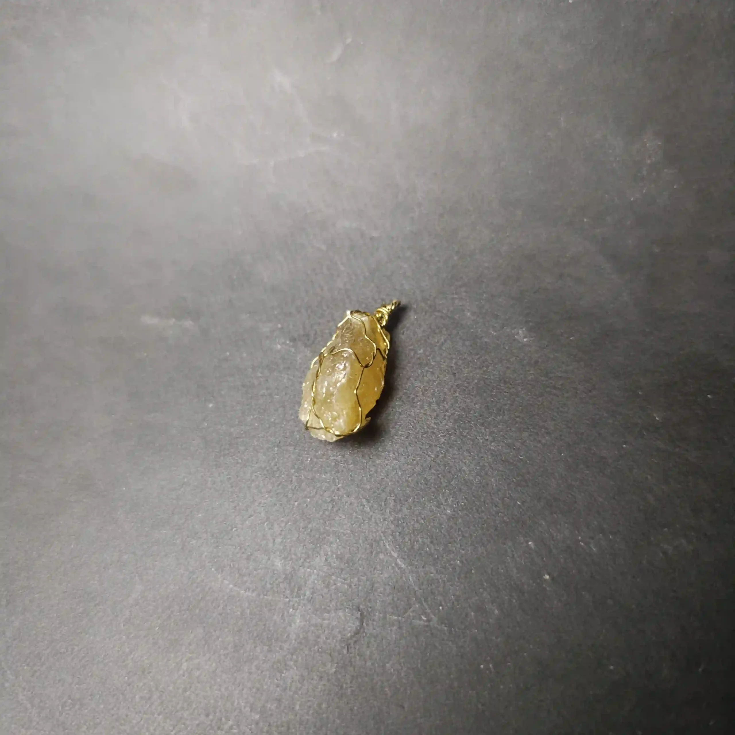 Yellow fluorite necklace iranian