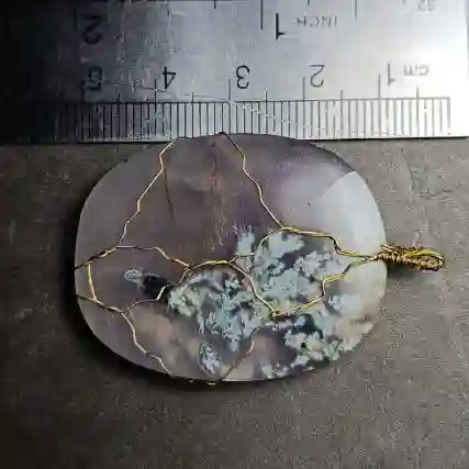 Seven-color single-tree spring agate necklace