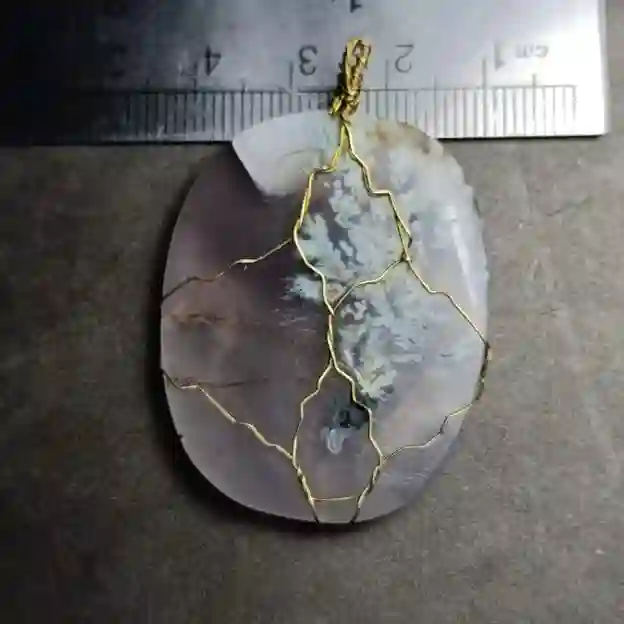 Seven-color single-tree spring agate necklace