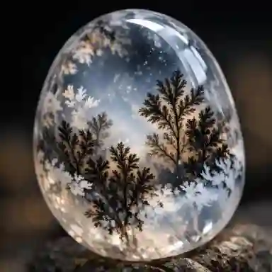 عقیق شجر (Dendritic Agate)؛ نقاشی طبیعت