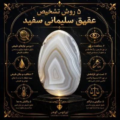  تشخیص عقیق سلیمانی سفید اصل
